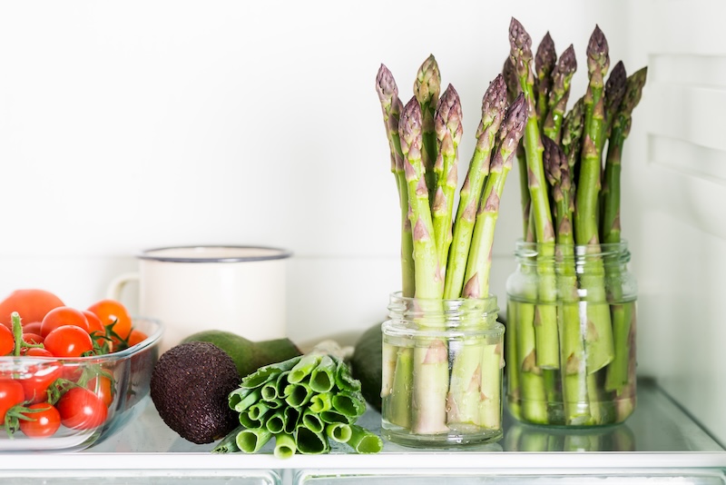 Spargel im Kühlschrank